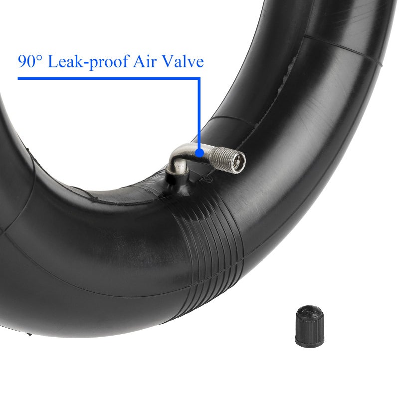 MIMIRACLE 10x3 Replacement Inner Tubes with 90-Degree Valve Stem for Scooters - Compatible with 255x80, 90/65-6.5, 80/65-6.5 Tires - 2 Pack - Image 4